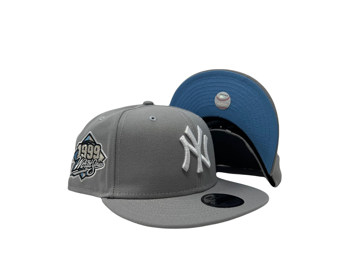 New York Yankees 1999 World Series Kids Light Gray New Era Snapback hat