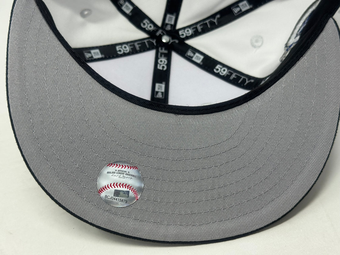 Montreal Expos 25th Anniversary New Era Fitted Hat-White Black