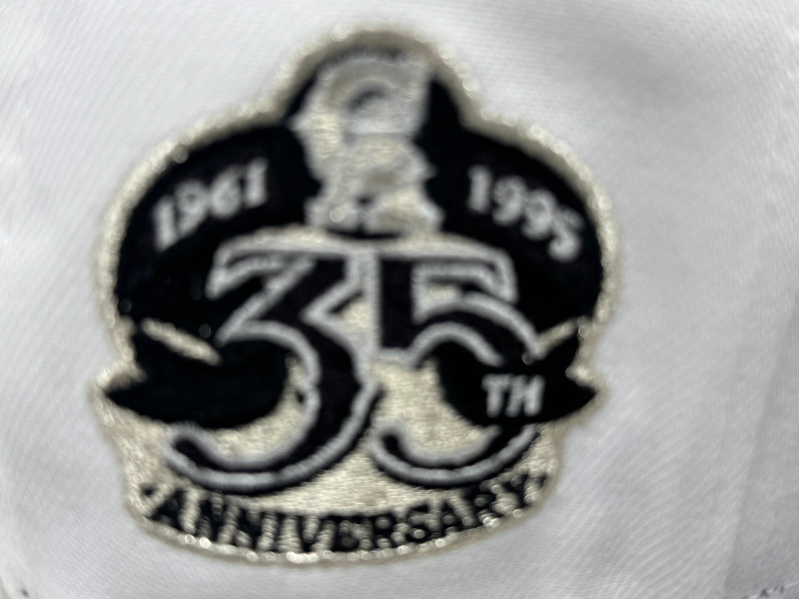 Los Angeles Angels 35th Anniversary Fitted Hats-White Gray