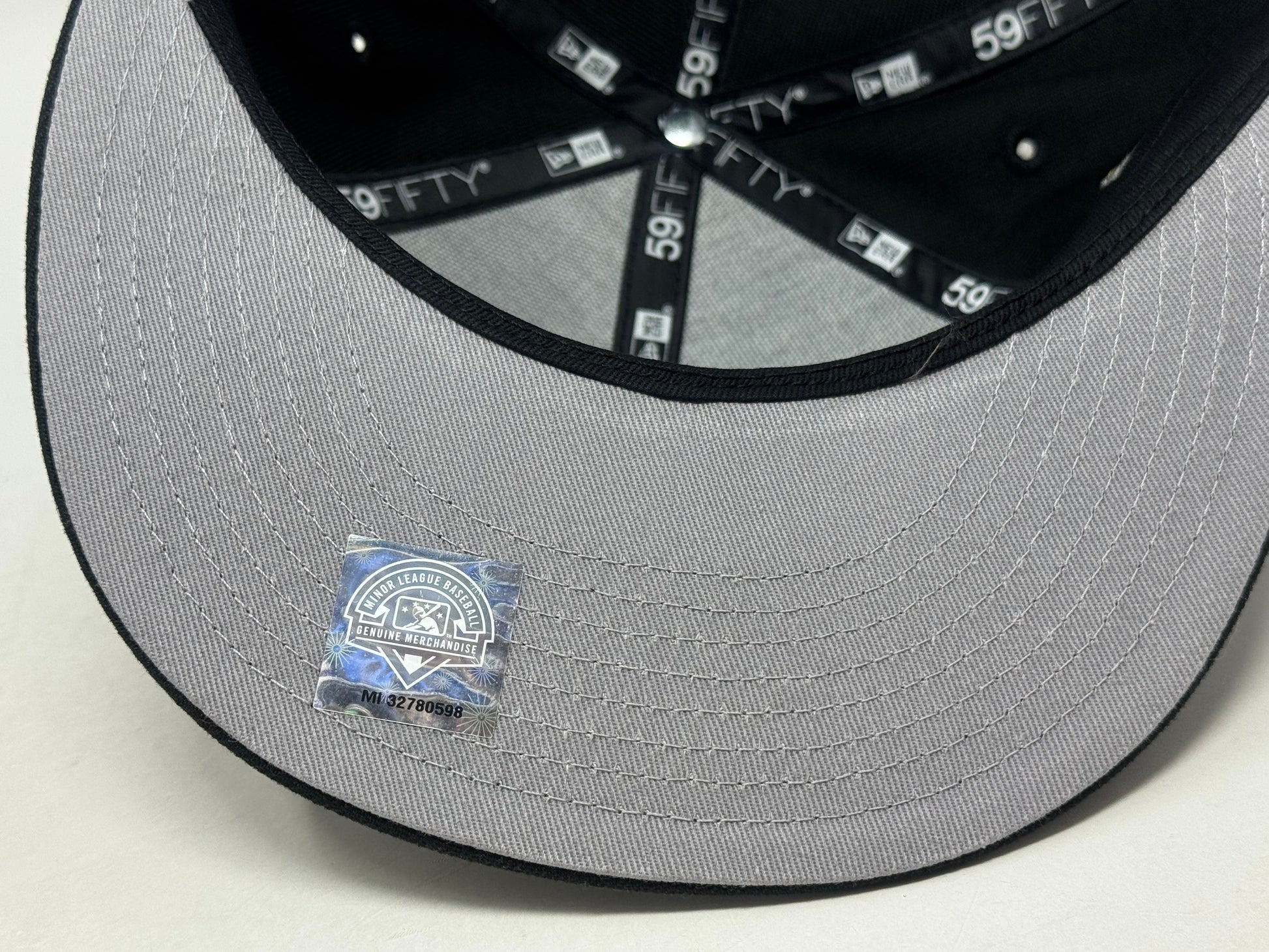 Kinston Indians Minor League New Era Fitted Hats-Black