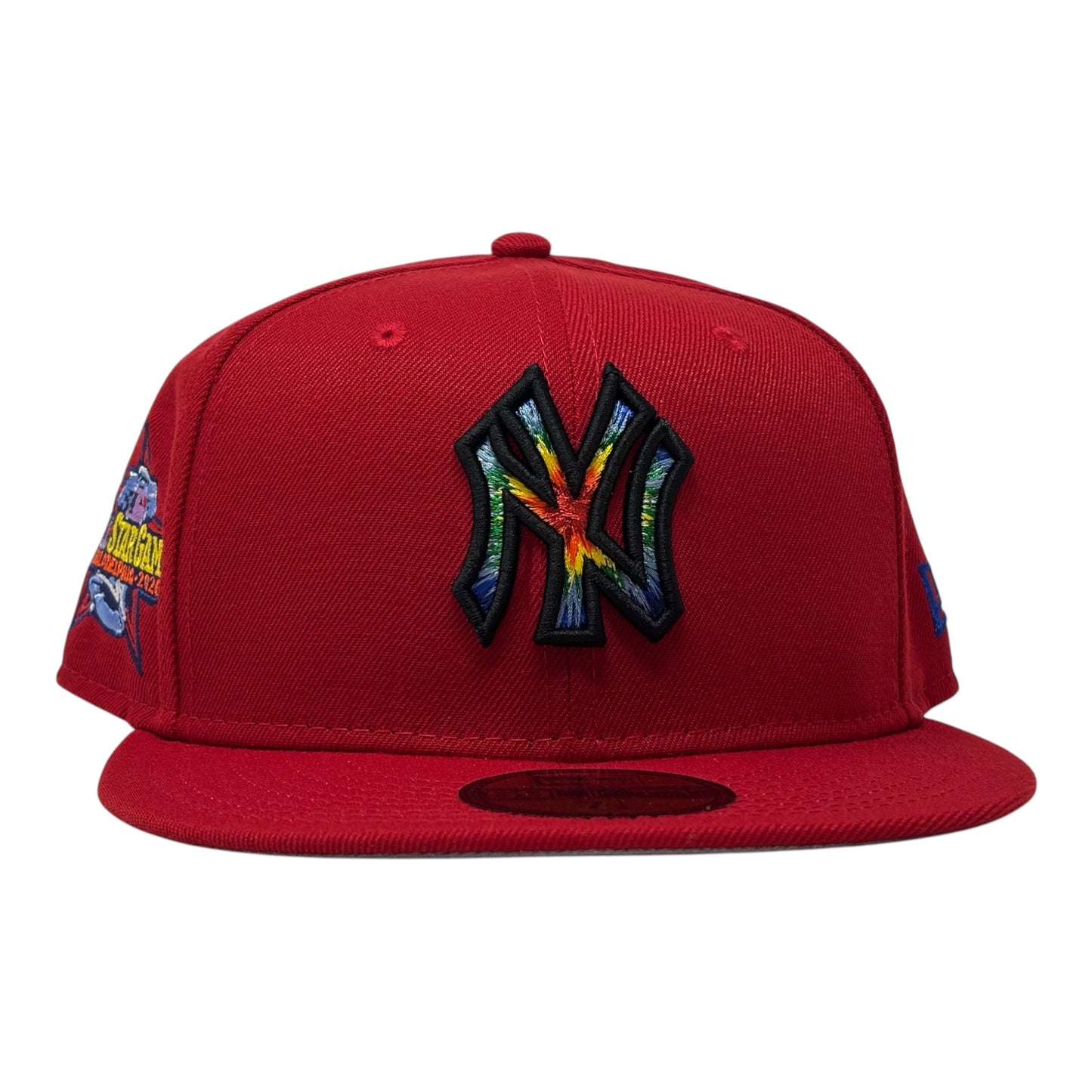 New York Yankees 2026 All Star Game  Tie Dye Logo New Era Fitted Hats-Red