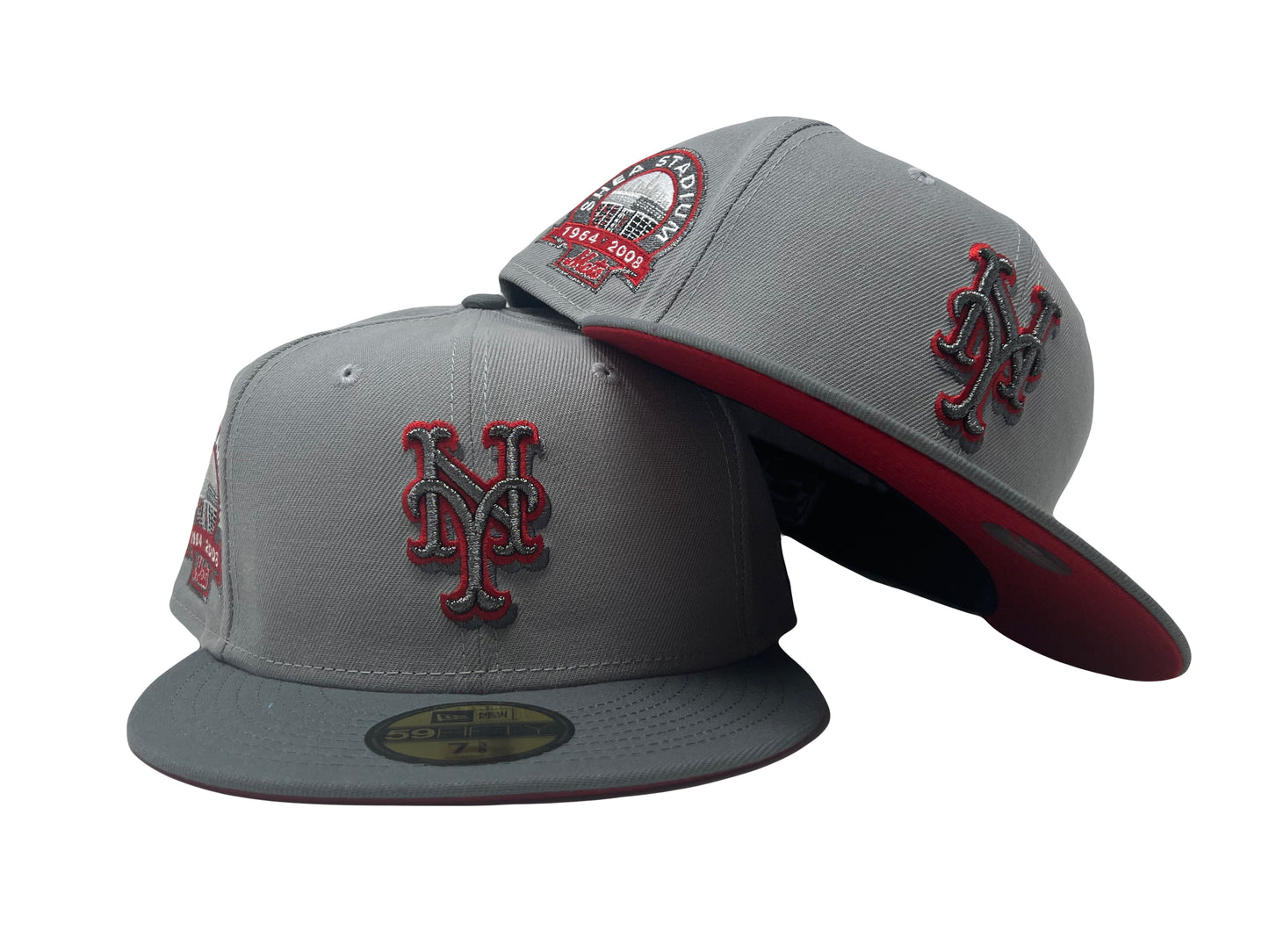 NY Mets Shea Stadium Two Shade of Gray 5950 New Era Fitted Hat