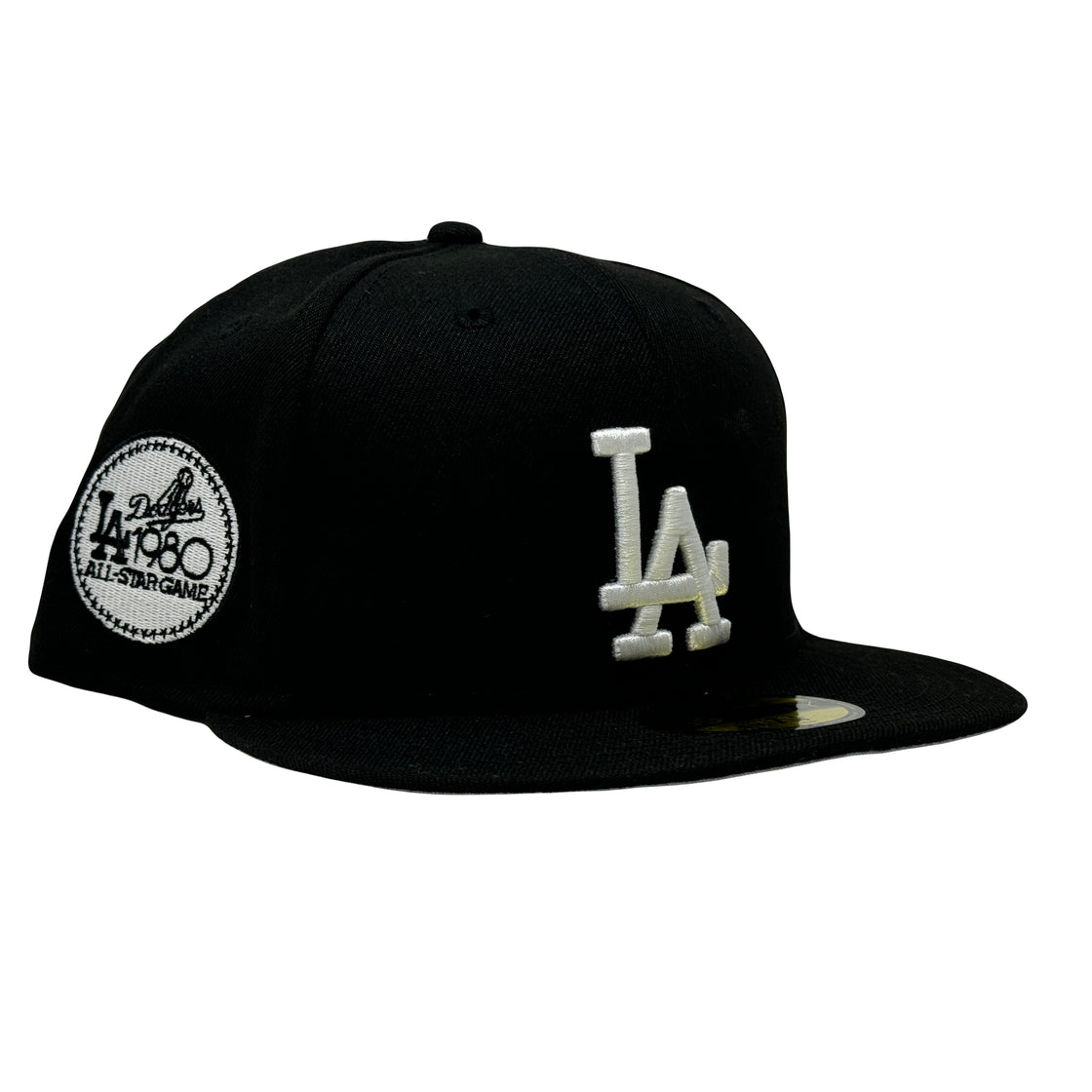 Los Angeles Dodgers 1980 All Star Game Black Gray Brim New Era Fitted Hat