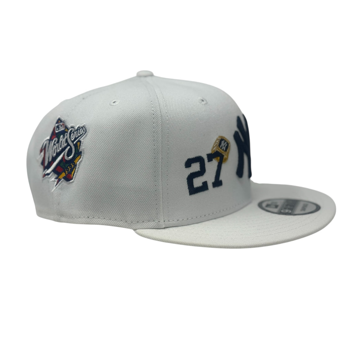 New York Yankees 27X Champions Multi Logo Snapback Hats-White