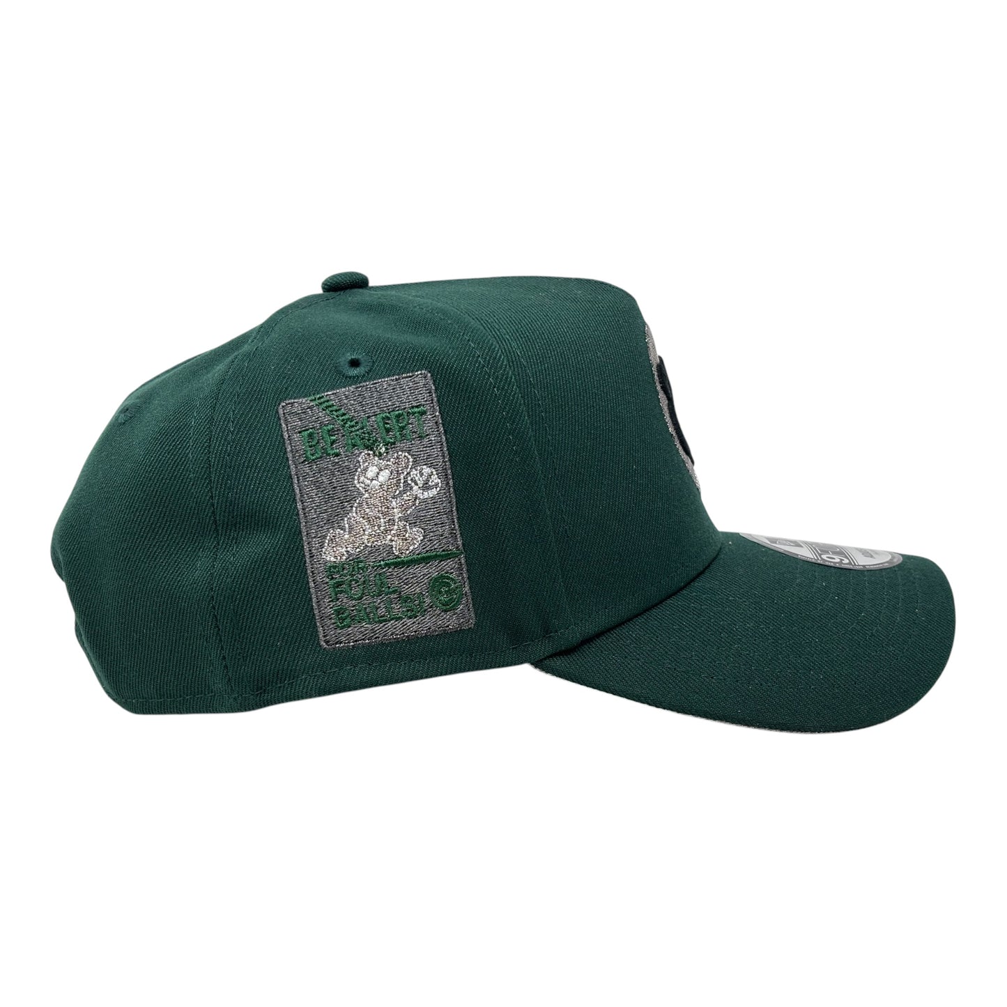 Chicago Cubs " Be Alert for Foul Balls" 9Forty A-Frame Snapback Hats-Dark Green