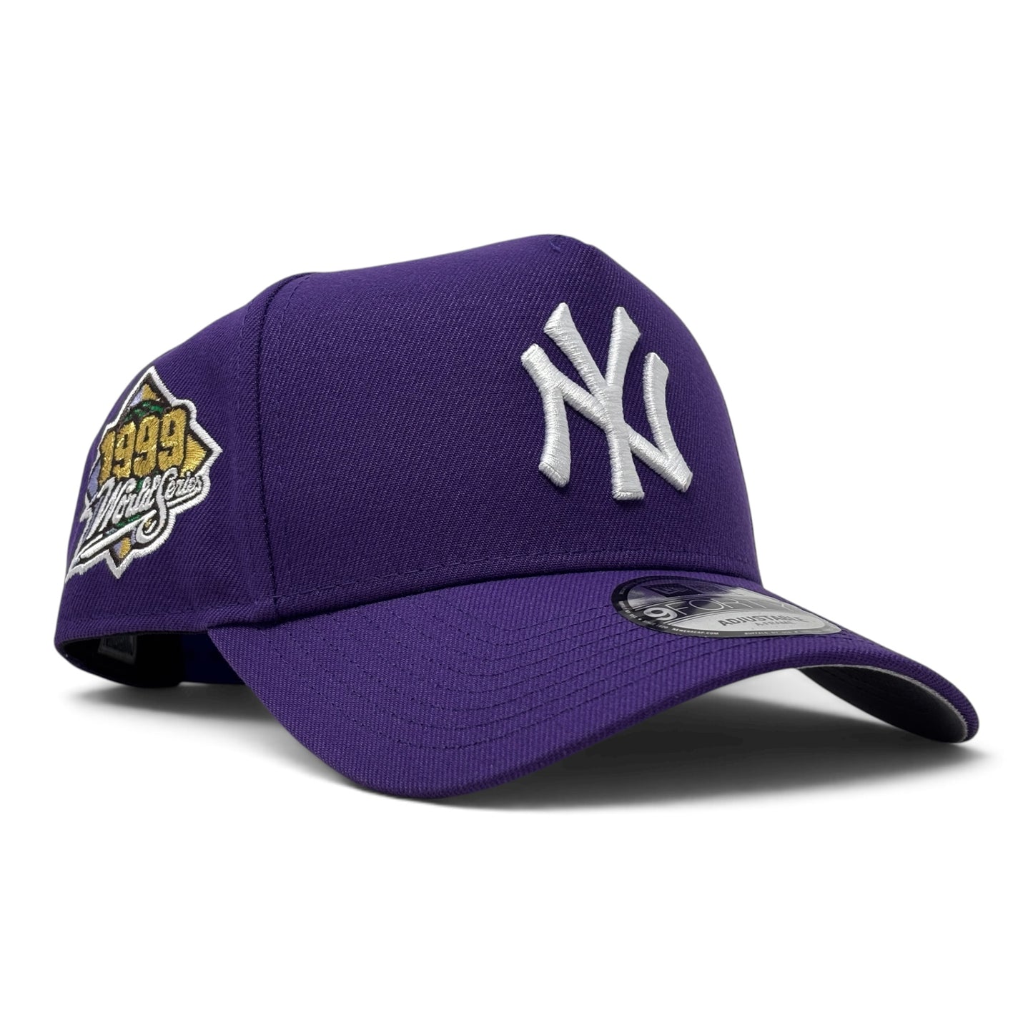 New York Yankees 1999 World Series A frame Snapback Hat-Purple