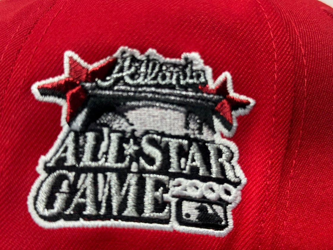 Atlanta Braves 2000 All Star Game New Era Fitted Hats-Red