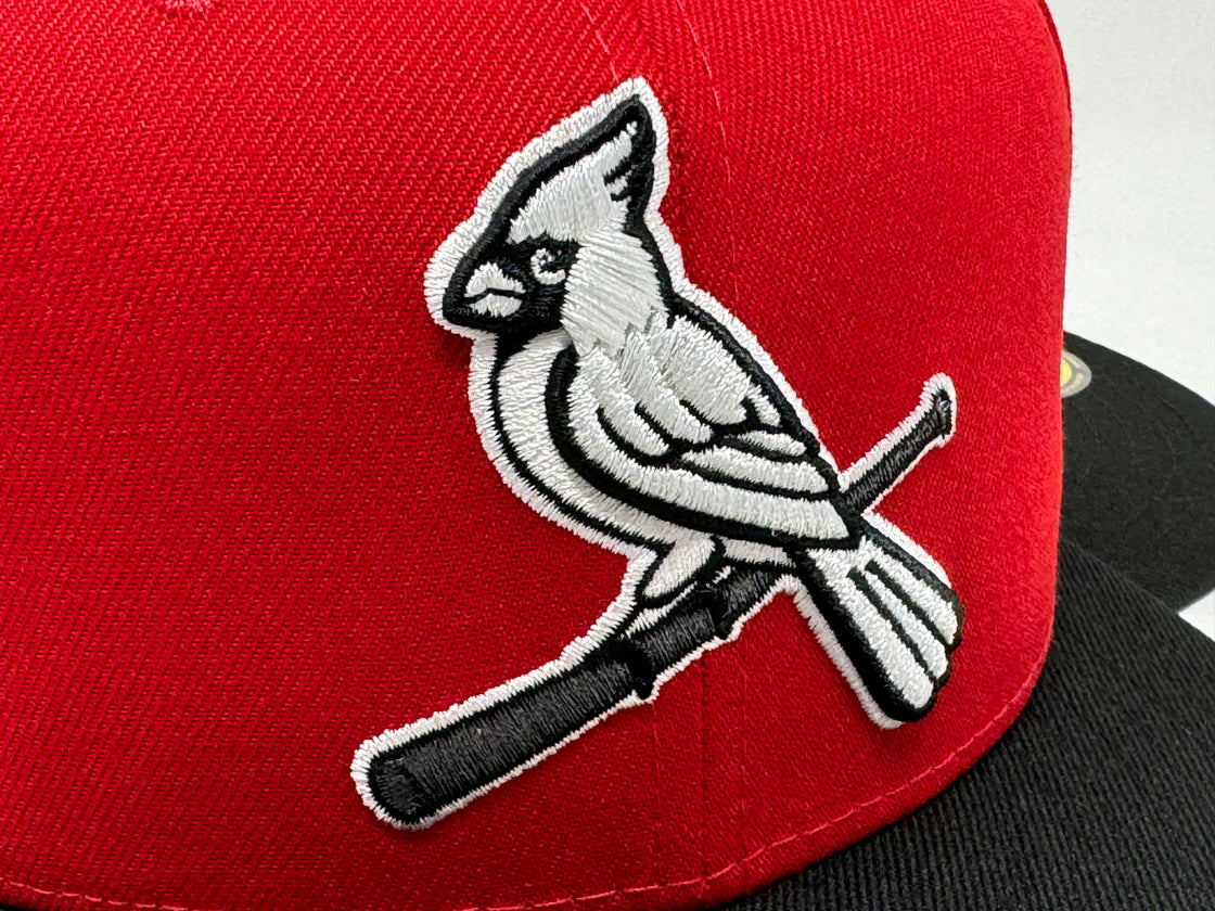 St. Louis Cardinals Busch Stadium 5950 Red Black New Era Fitted Hat