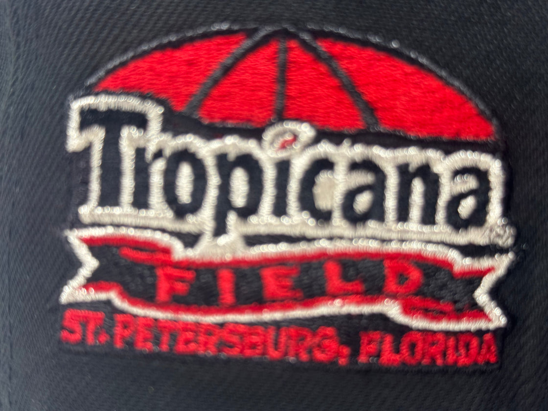 Tampa Bay Devil Rays Tropicana Field Red Brim Fitted Hats