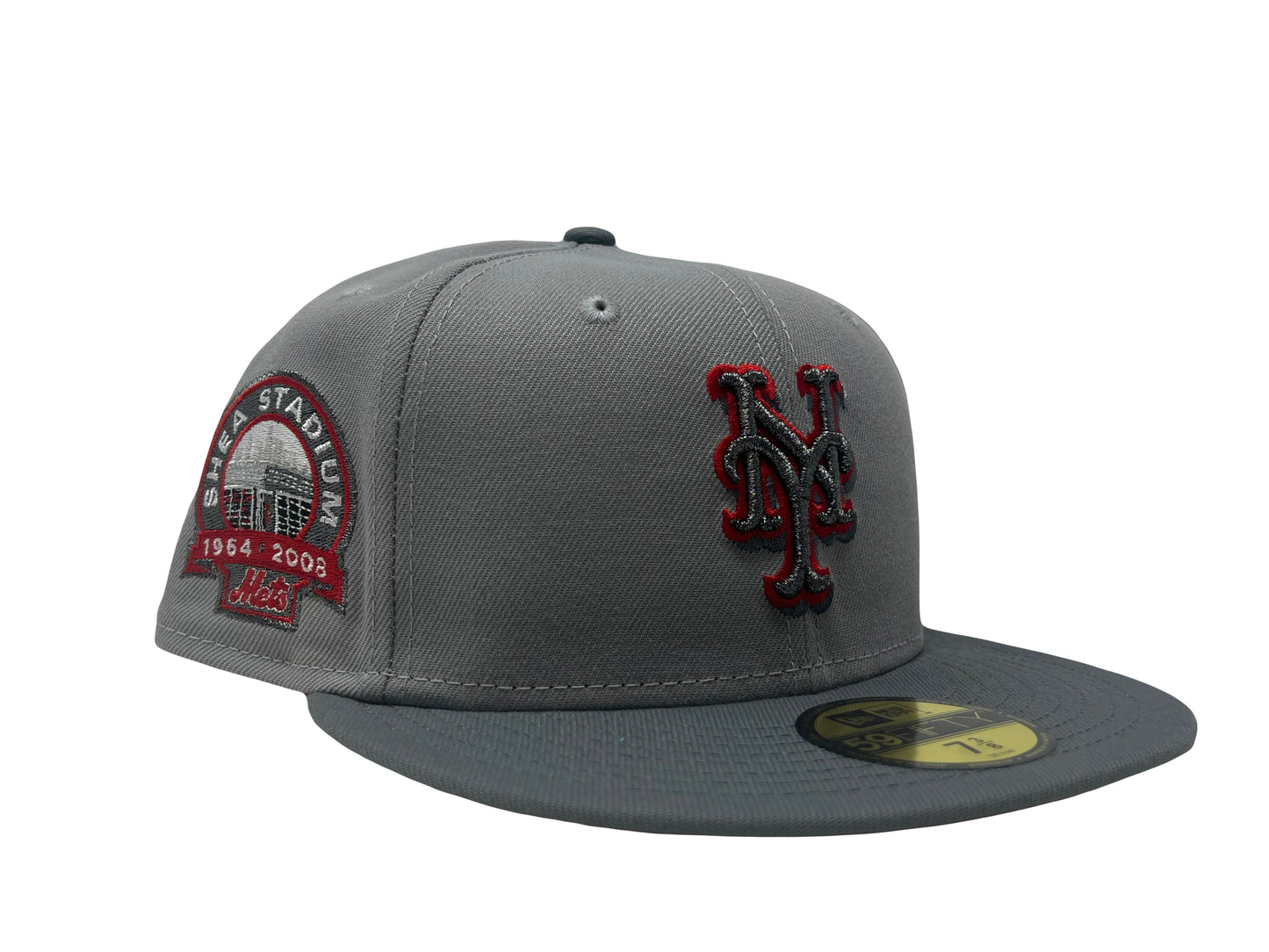 NY Mets Shea Stadium Two Shade of Gray 5950 New Era Fitted Hat