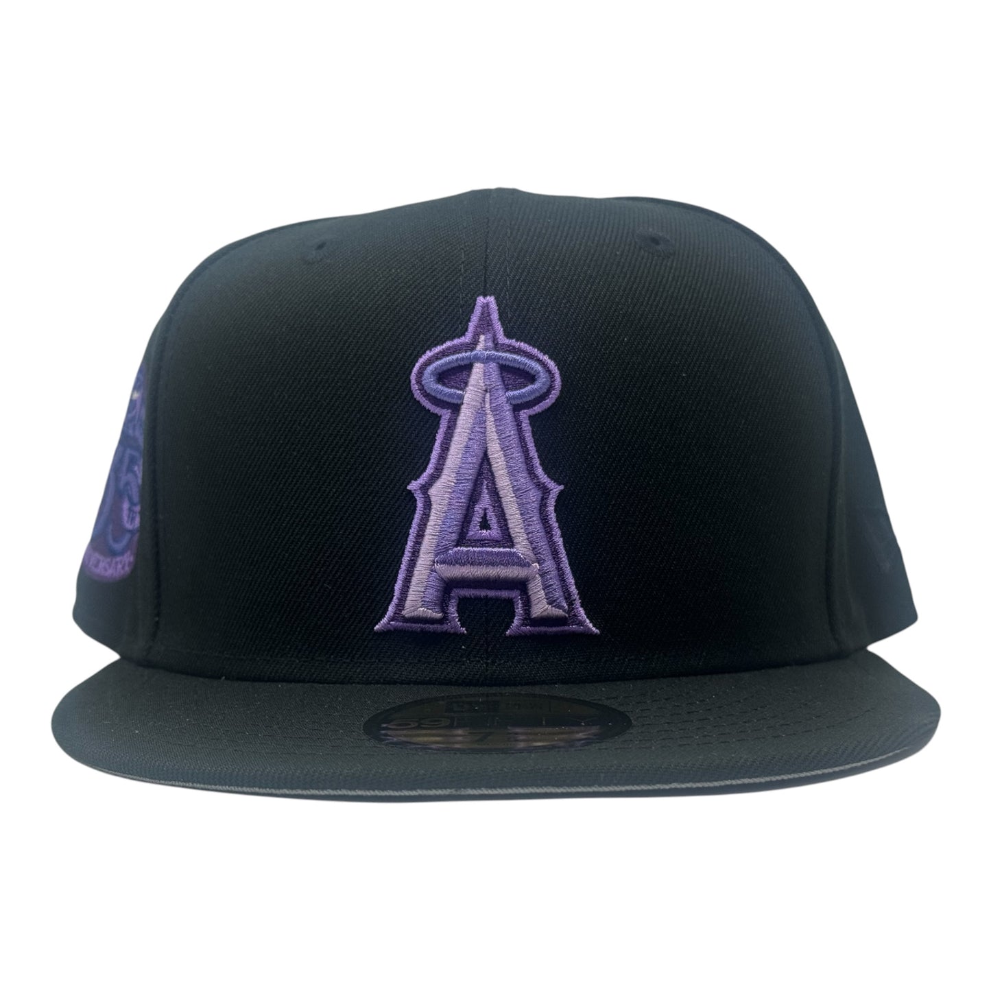 Los Angeles Angels 35th Anniversary Grape Pack Fitted Hats-Black