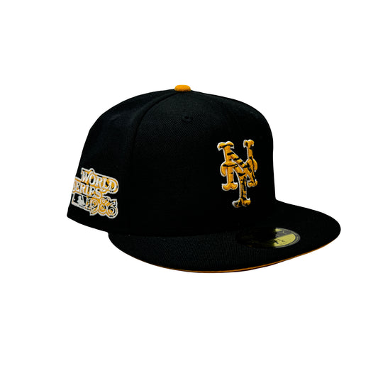 New York Mets 1986 World Series Tiger Print 59Fifty New Era Fitted Hat