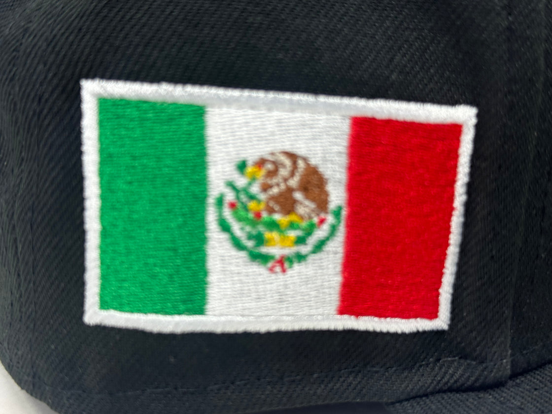 Santos Laguna Mexico Side Patch Fitted Hat-Black