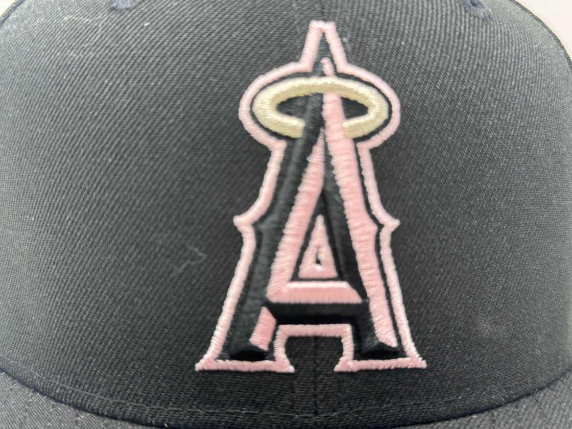 Los Angeles Angels 35th Anniversary Fitted Hats-Black pink