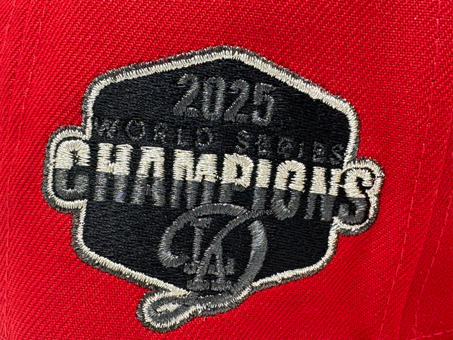 Los Angeles Dodgers 2025 World Champions Snapback Hat-Red