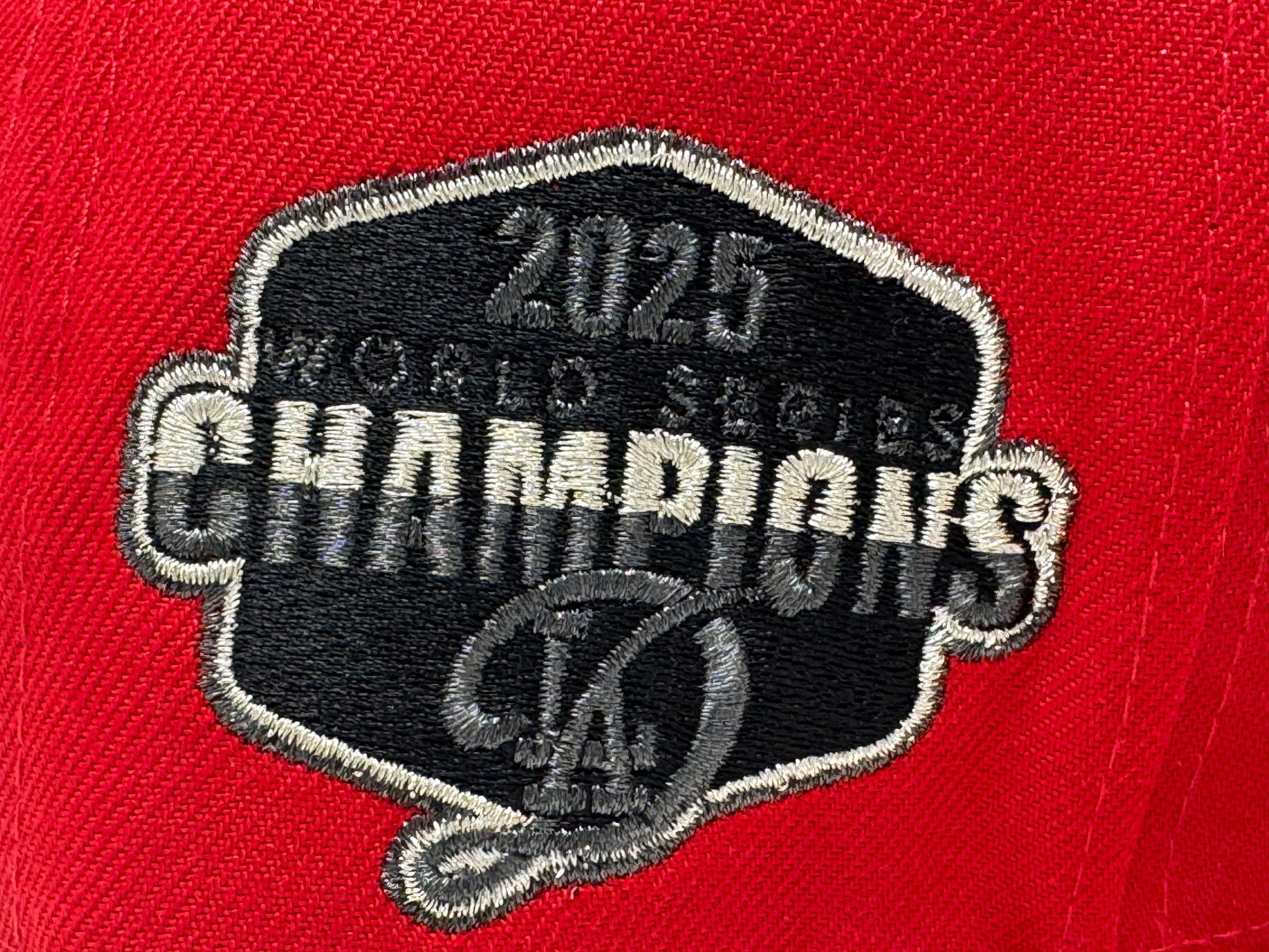 Los Angeles Dodgers 2025 World Champions Snapback Hat-Red