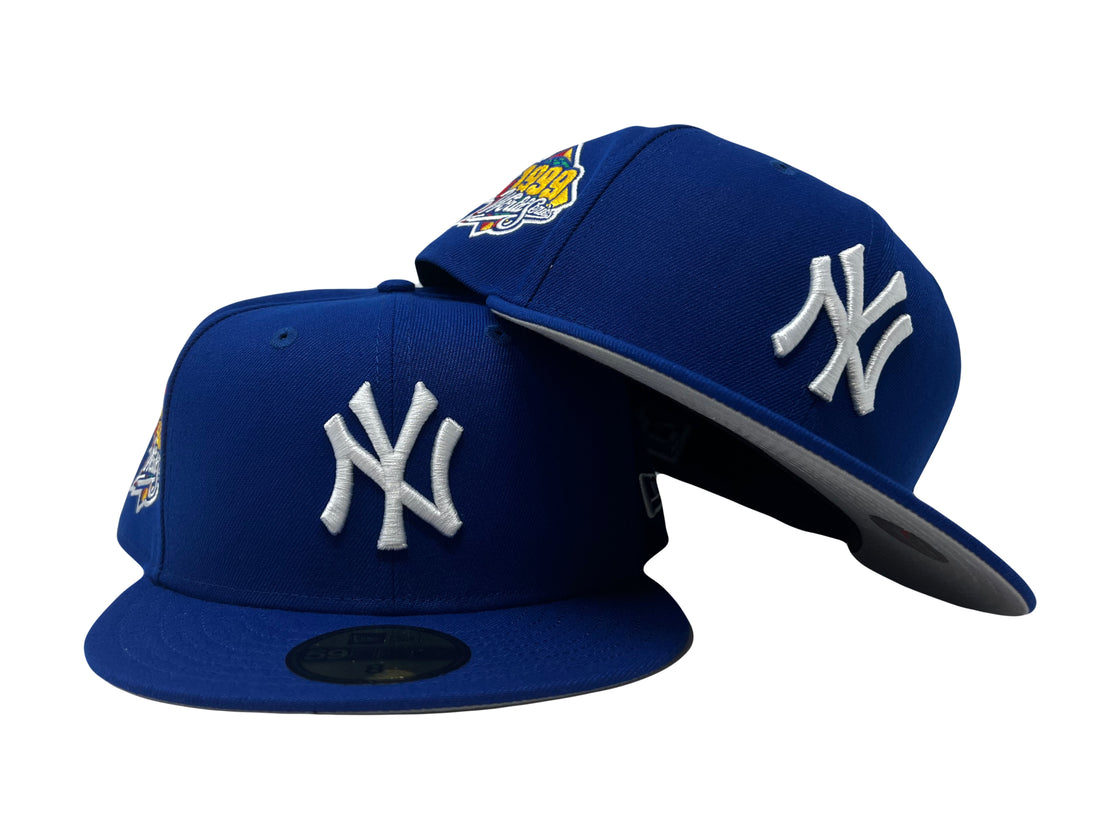 NEW YORK YANKEES 1999 WORLD SERIES ROYAL BLUE 5950 NEW ERA FITTED HAT