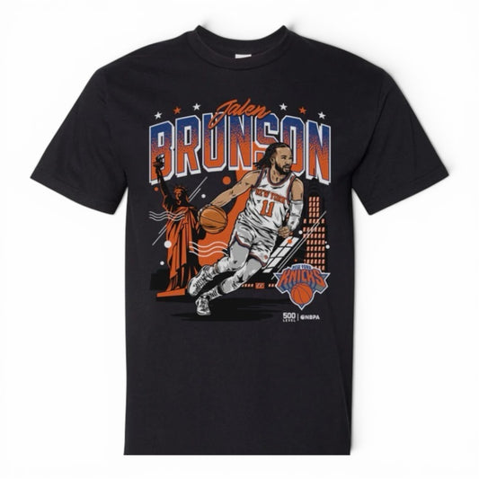 Jalen Brunson New York Knicks Skyline-Black