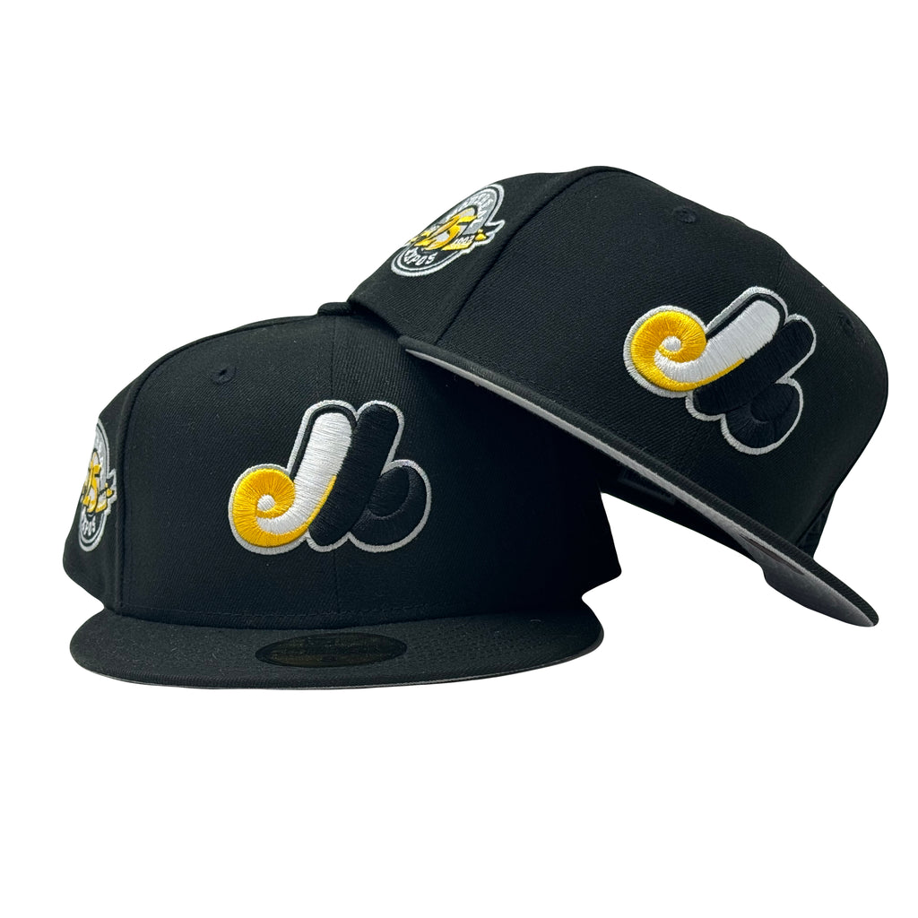 Montreal Expos 25th Anniversary Black 59Fifty New Era Fitted Hat