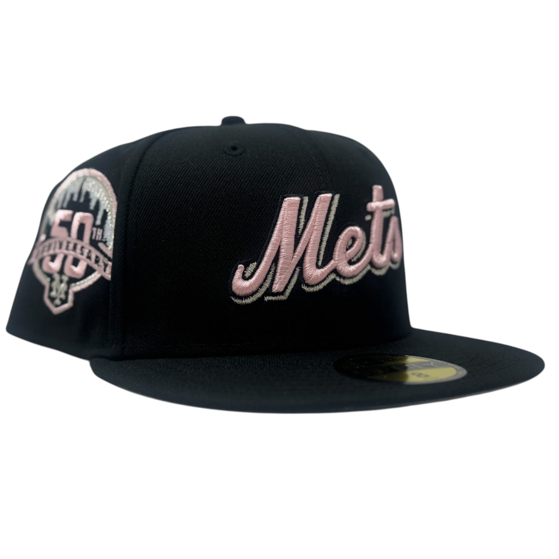 New York Mets 50th Anniversary 59Fifty Fitted Hat-Black pink