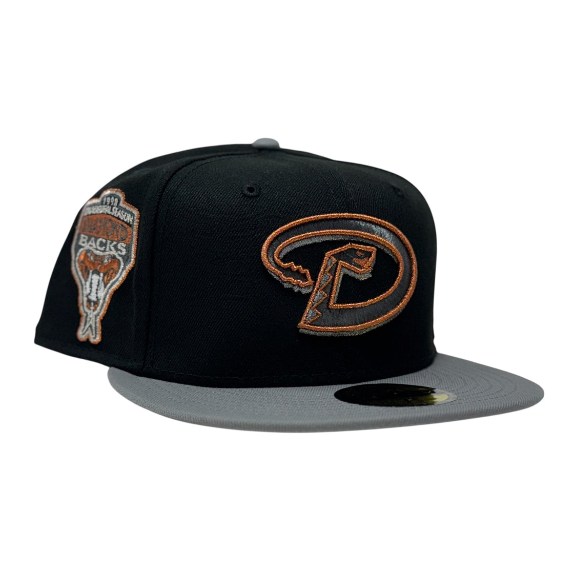 Arizona Diamondbacks 1998 Inaugural Season Fitted Hats-Black Storm Gray