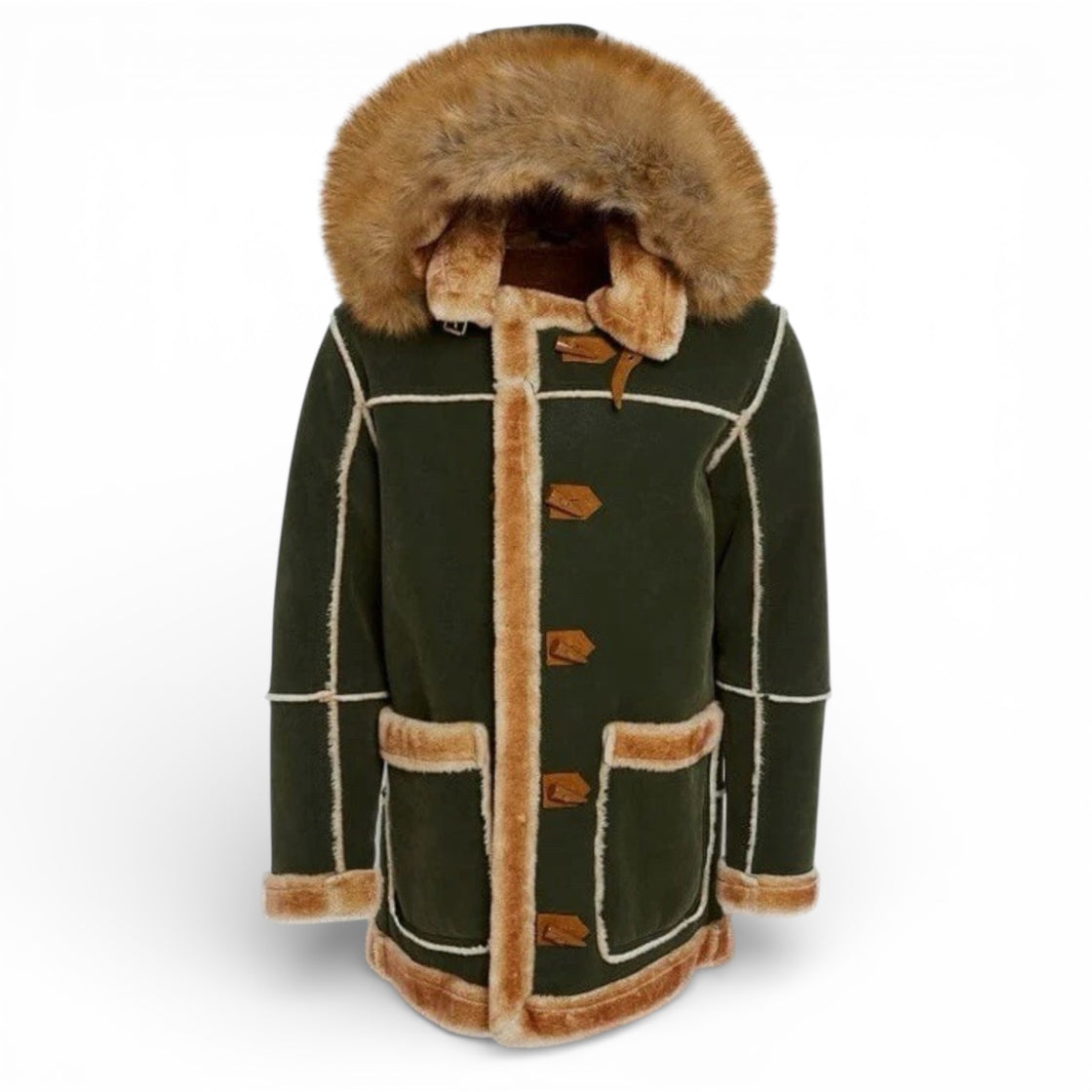 Jordan Craig Denali Shearling Jacket Olive Green