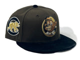 Chicago Cubs "BEAR LOGO" Velvet Visor New Era Fitted Hat