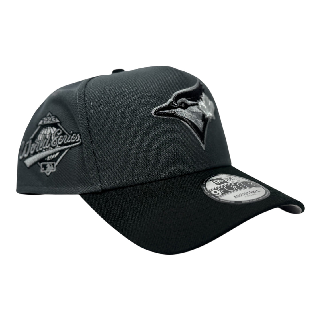 Toronto Blue Jays 1993 World Series A-Frame Adjustable  Hat-Dark Gray/Black