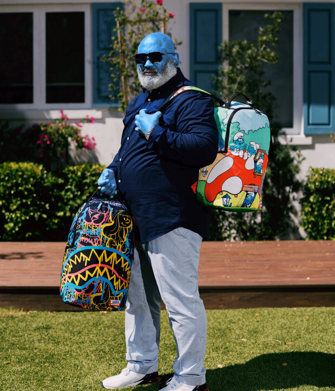 Sprayground x The Smurfs Mushroom Backpack Limited Edition