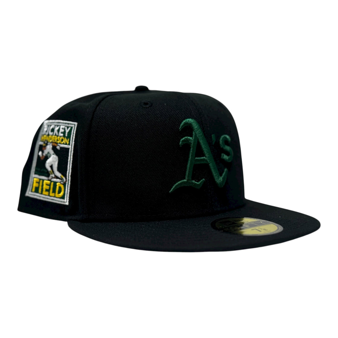 Oakland Athletics Rickey Handerson Field New Era Fitted Hat-Black