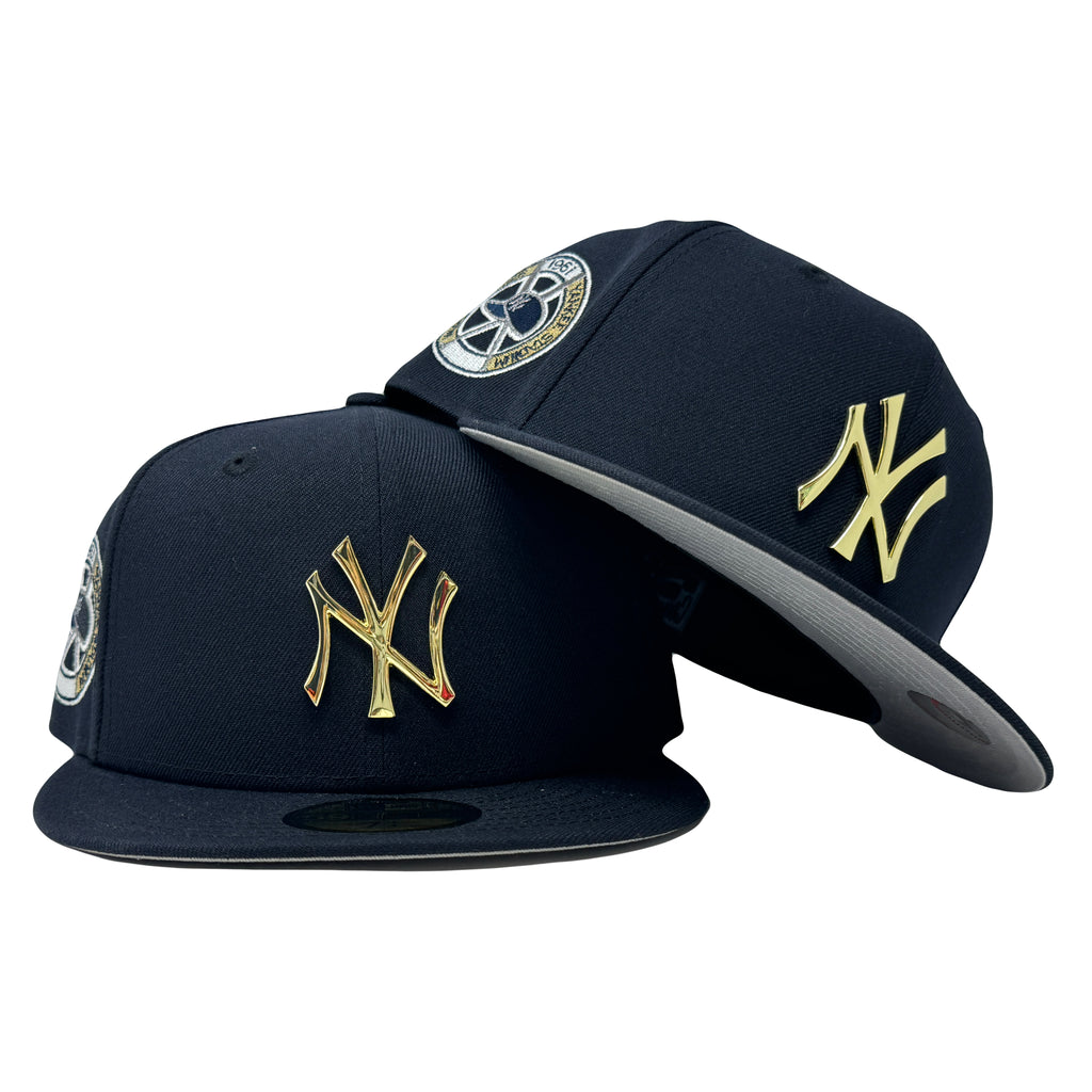 New York Yankees 1961 World Series Navy Blue Metal Plate Logo 59Fifty New Era Fitted Hat