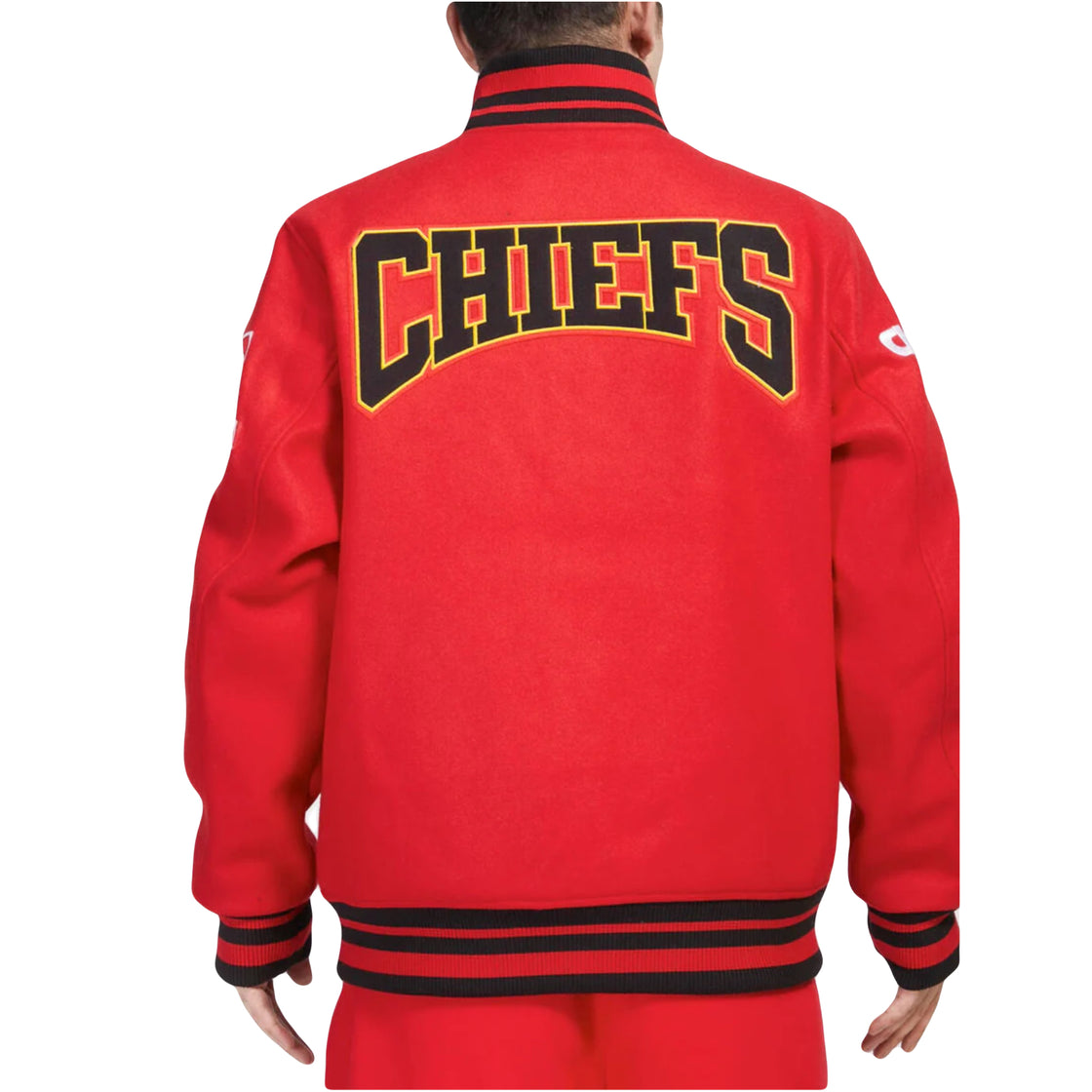 Kansas City Chiefs Pro Standard All Red Wool Varsity Heavy Jacket