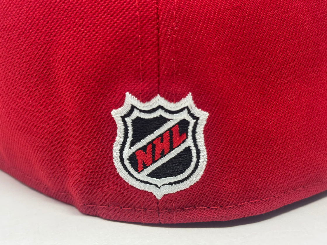 New Jersey Devils Mascot New Era Fitted Hats-Red