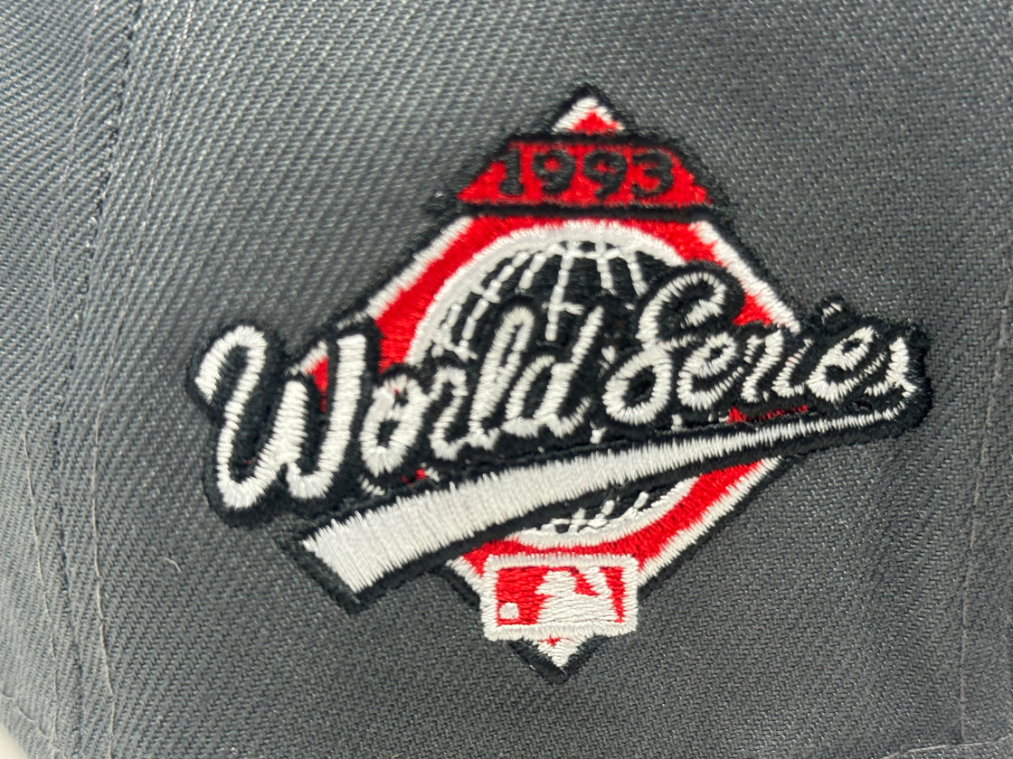Toronto Blue Jays 1993 World Series Fitted Hats-Dark Gray