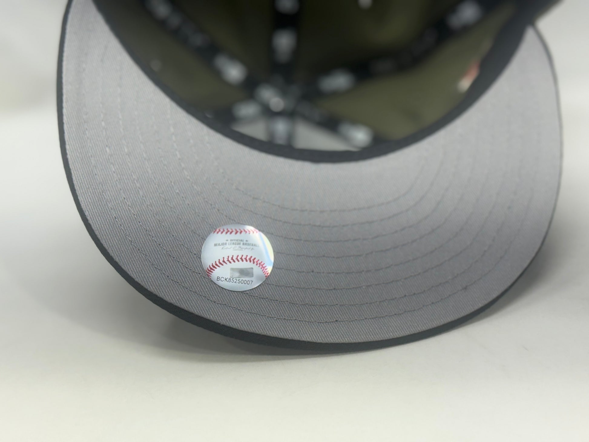 Los Angeles Angels 50th Anniversary Fitted Hat-Olive Black