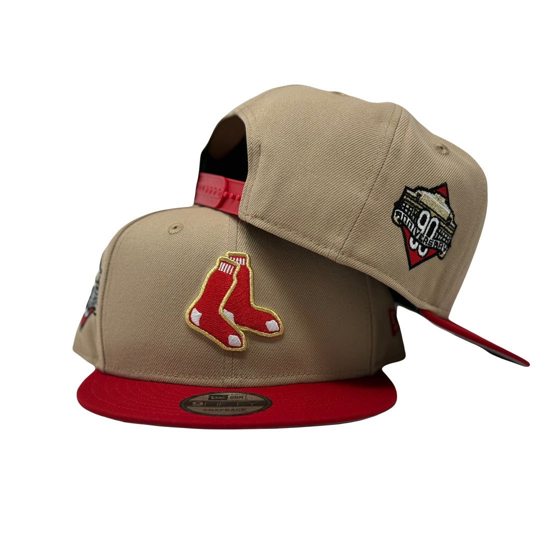 Boston Red Sox 90th Anniversary Camel 9Fifty New Era Snapback Hat