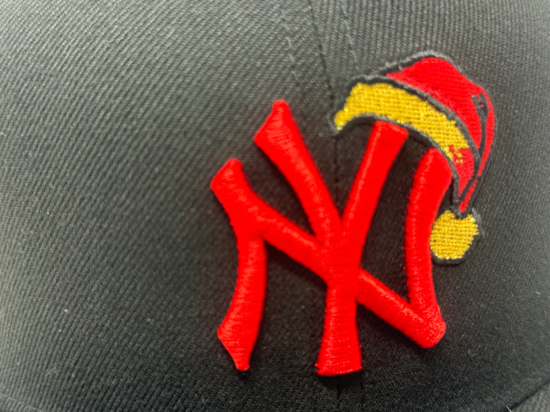 New York Yankees Santa Claus Snowman 59Fifty Fitted Hat-Black