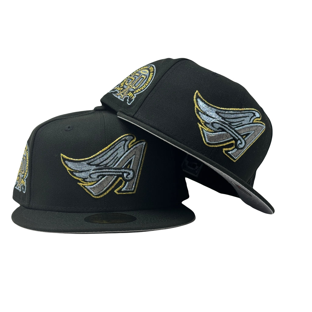 Los Angeles Angels 50th Anniversary Metallic Pack 59Fifty New Era Fitted Hat