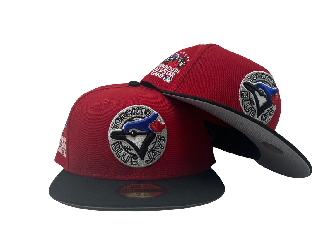 Toronto Blue Jays 1991 All Star Game Red Black New Era Fitted Hat