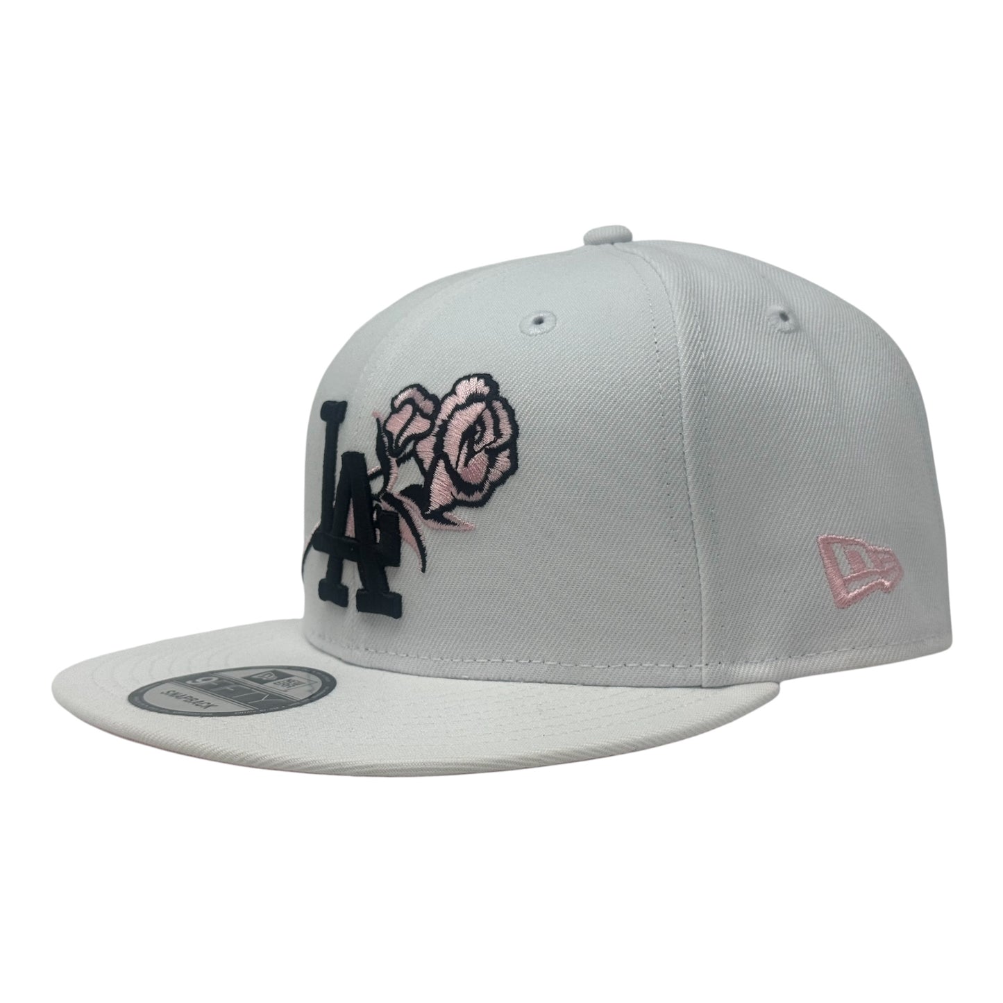 Los Angeles Dodgers 2025 World Champions Floral Logo Snapback-White