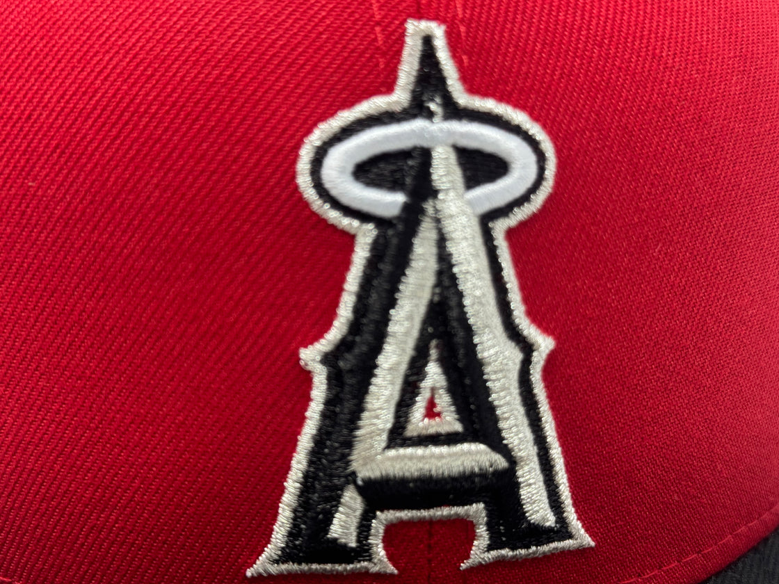 Los Angeles Angels 35th Anniversary 9Fifty Snapback Hat-Red Black