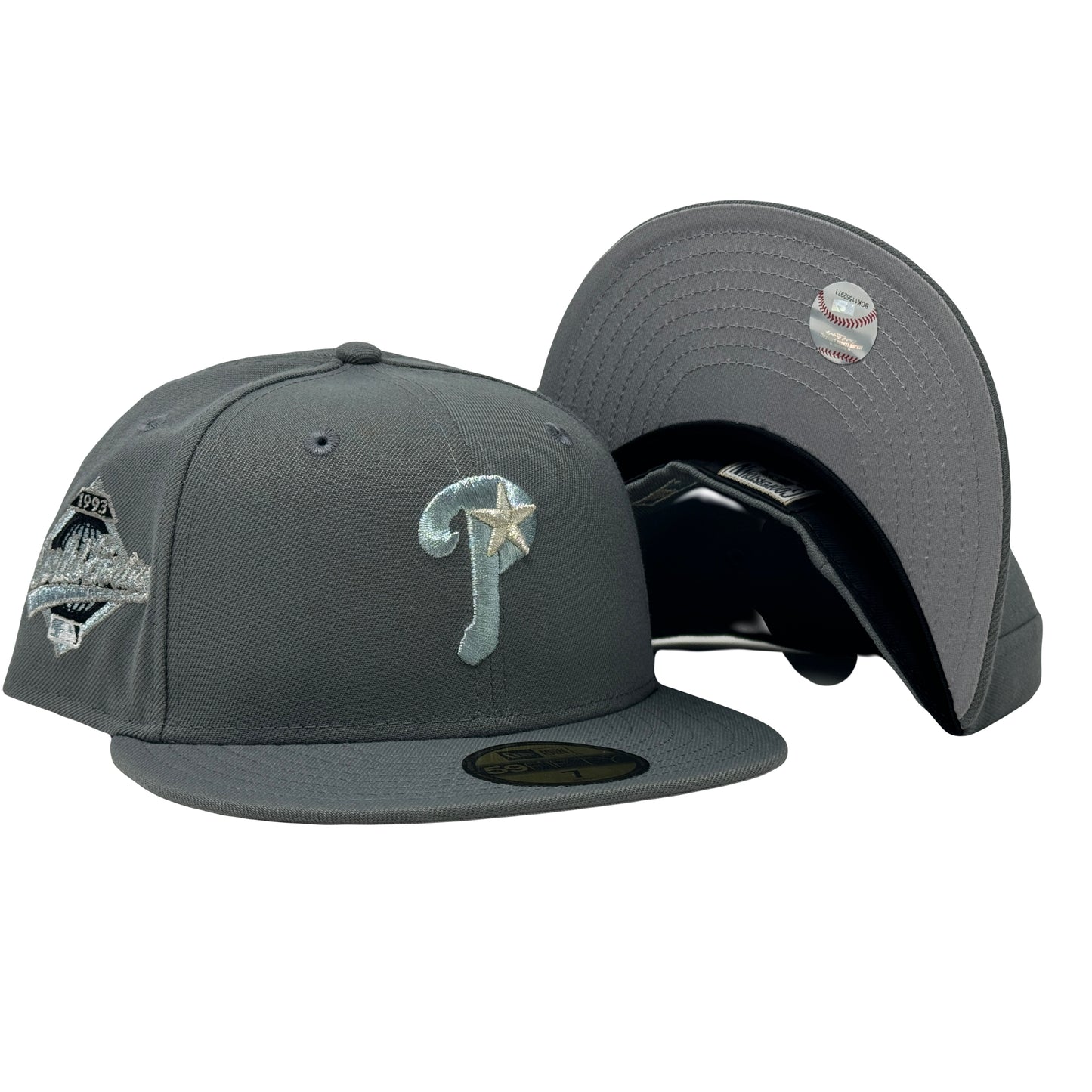 Philadelphia Phillies 1993 World Series Dark Gray 59Fifty New Era Fitted Hat