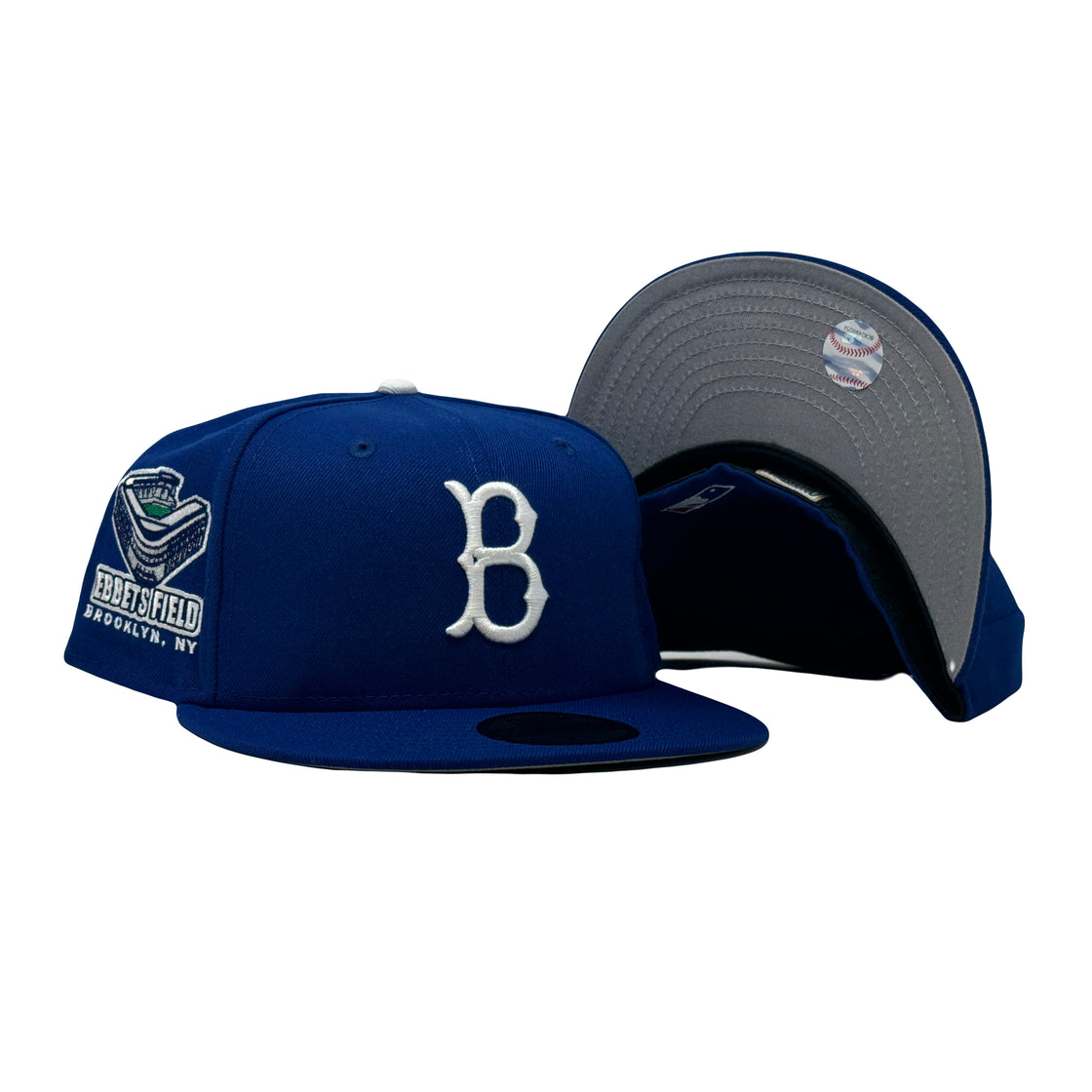 Brooklyn Dodgers Ebbets Field Light Royal 59Fifty New Era Fitted Hat