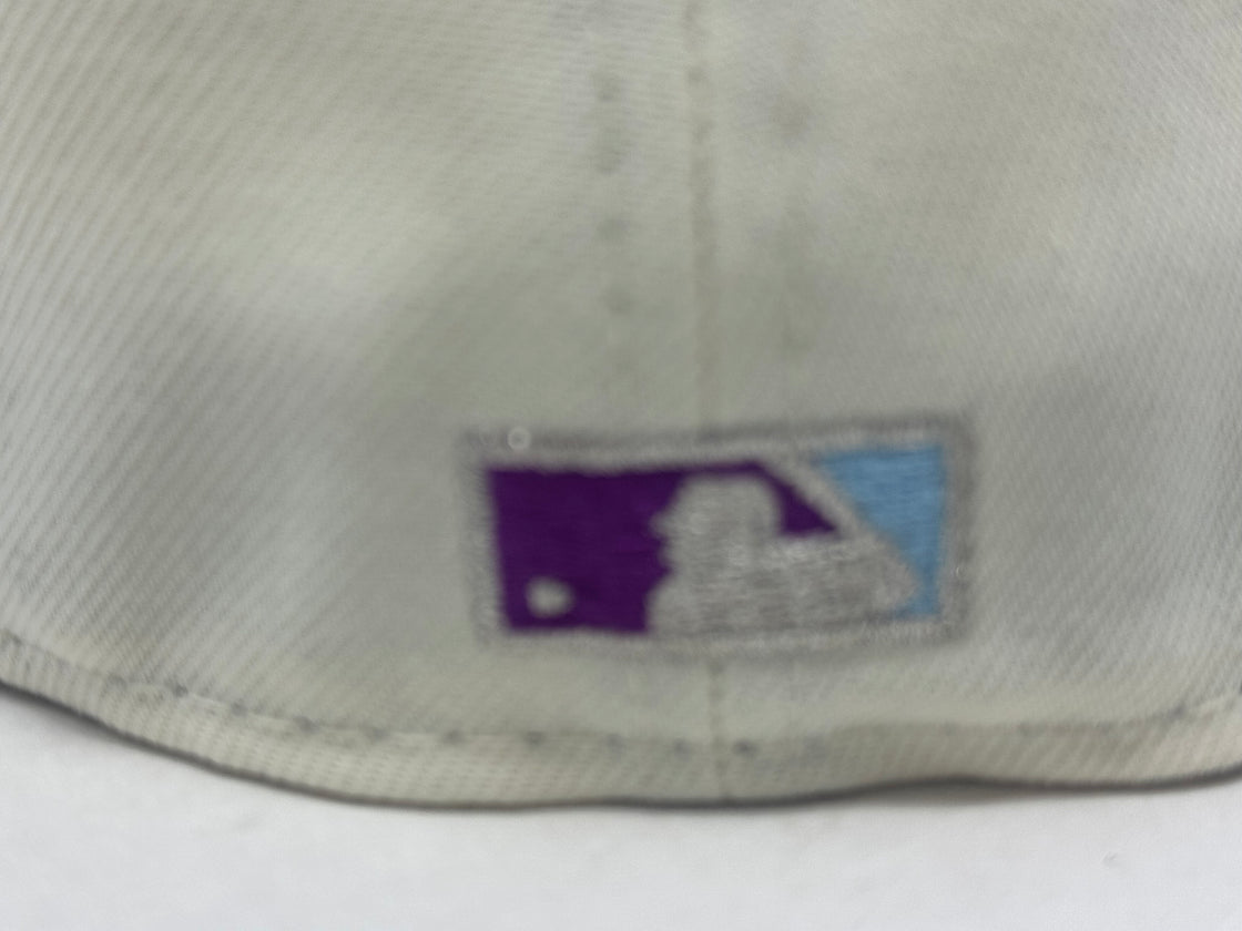 Seattle Mariners 30th Anniversary Fitted Hats-Chrome Purple