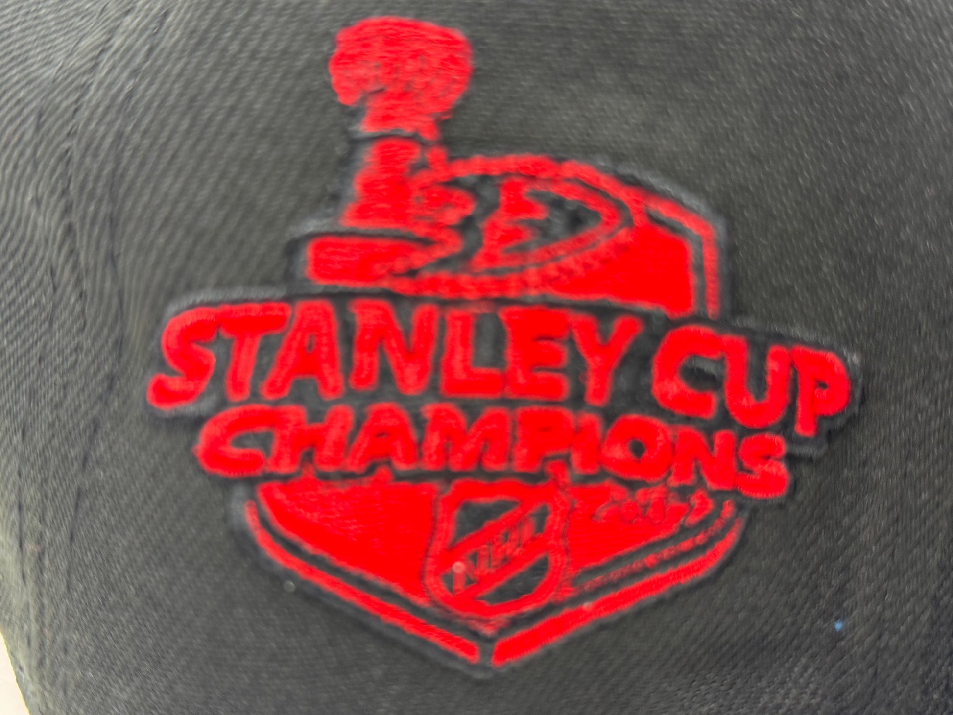 Anaheim Ducks Stanley Cup Champions Fitted Hats-Black Red Logo