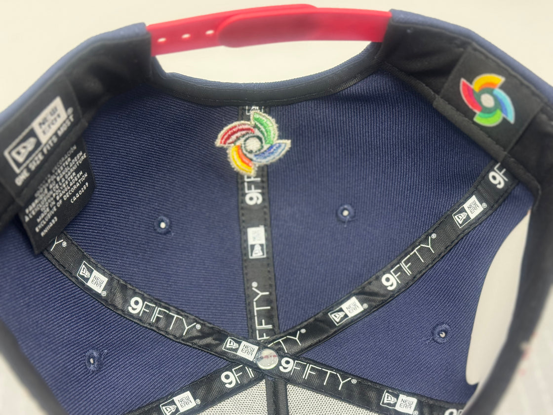 USA 2026 World Baseball Classic Navy Red 9FIFTY A-Frame Snapback