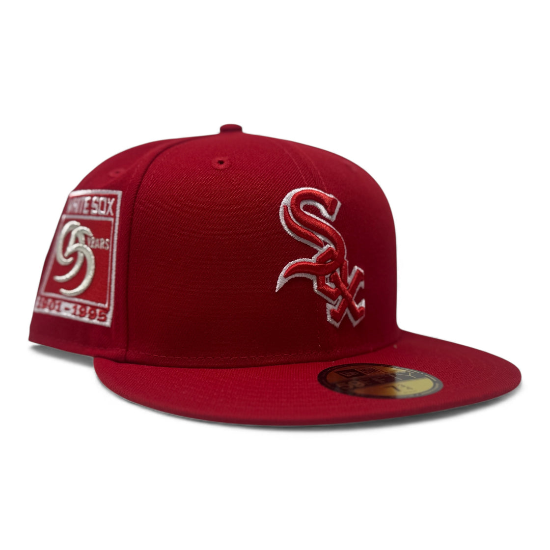 Chicago White Sox 95th Anniversary New Era Fitted Hat-Red