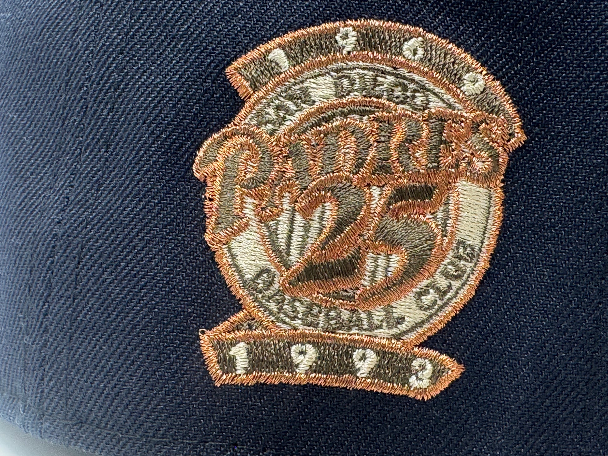 San Diego Padres 25th Anniversary New Era Fitted Hat-Navy Brown