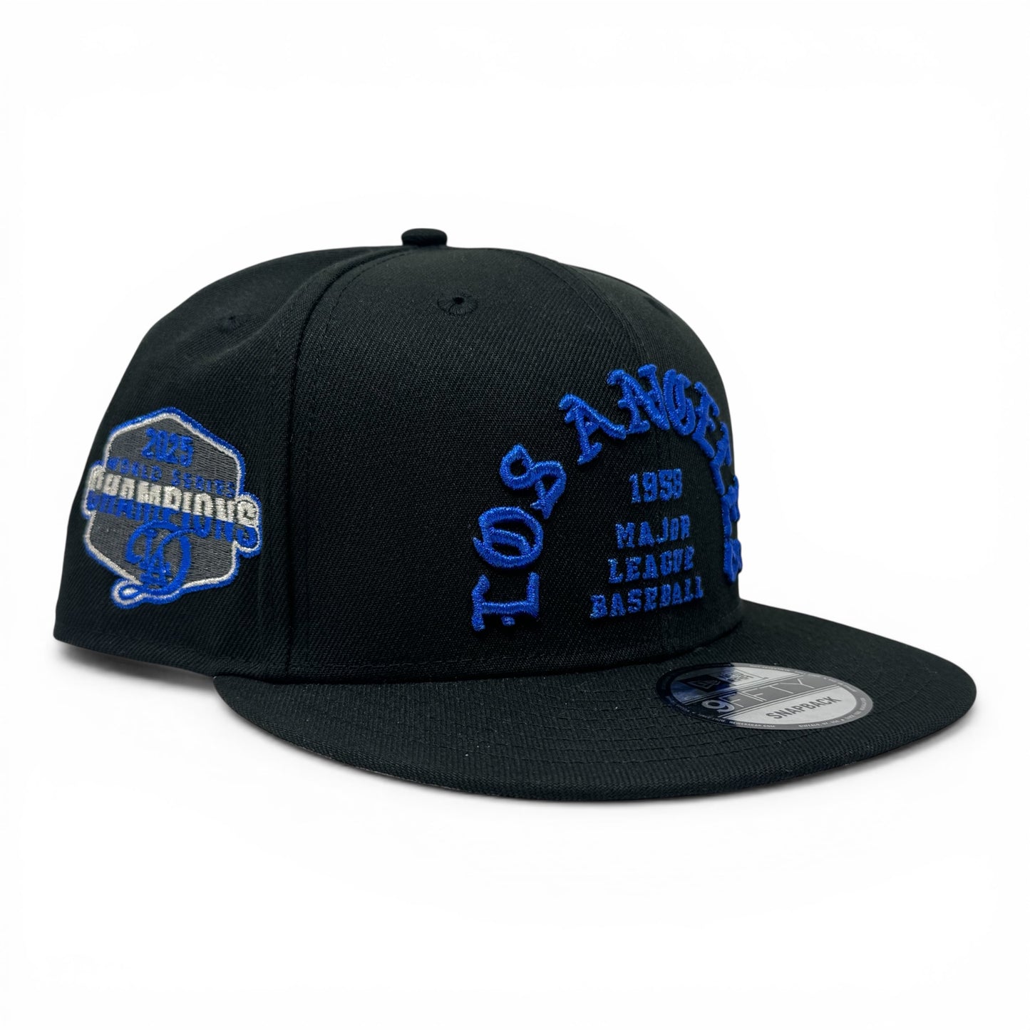 Los Angeles Dodgers 2025 World Champions Snapback-Black Royal