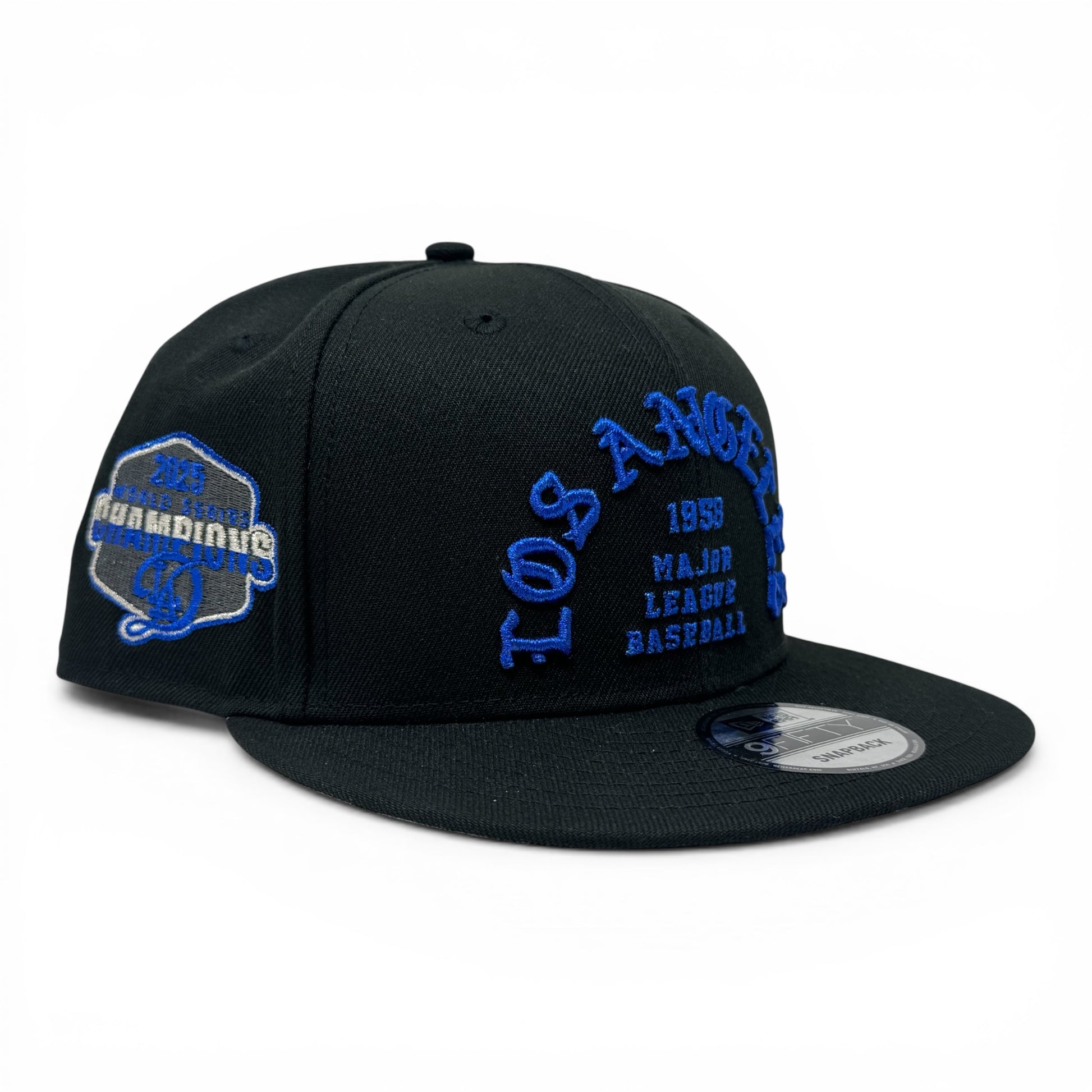 Los Angeles Dodgers 2025 World Champions Snapback-Black Royal